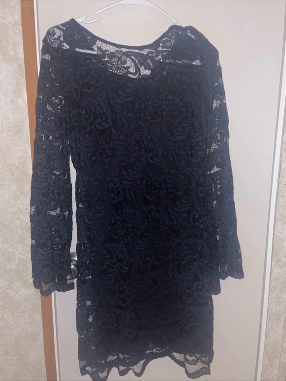 Source Unknown Black Lace Mini Dress